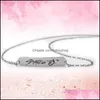 Chaînes En Acier Inoxydable Collier Stray Kids Membre Signature Lettre Sier Couleur Chaîne Pour Femmes Hommes Bijoux Accessoire Bdesybag Dh97U