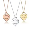Återvänd till New York Heart Key Pendant Necklace Original 925 Silver Love Halsband Charm Women Diy Jewelry Gift ClaVicle Chain LV50 WHJS