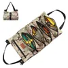 Car Organizer Roll-up Tool Bag Roll Pouch With 5 Zipper Pockets Carrier For Motorcycle Storaging Wrenches Sockets