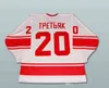 NIK1 #20 Vladislav Tretiak Jersey CCCP Pavel Bure 10 Russische hockey jersey Custom elk naamnummer