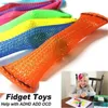 Sensory Toys Marbles Ball Autism ADHD Anxiety Therapy EDC Stress Relief Hand Fidget flätat Mesh Easy Bend med Marble WA11 220531