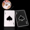 Stainless Steel Playing Poker Card Ace Heart Shaped Soda Beer Red Wine Cap Can Bottle Opener Bar Tool Openers 100pcs DAW458