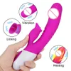 7 Modes Tong Dubbele Vibrators Orale sexy AV Stick Vrouw Masturbatie G Spot Vagina Massager Verwarming Dildo Vibrator Speelgoed