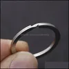 Sier Tone Split Key Rings 1.5X25Mm Metal Hook Ring For Diy Keychain Making Handmade Keyrings Chain Holder Jewelry Connectors Drop Delivery 2