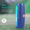 TG157 Portable Speaker Bluetooth-compatible Loudspeaker Column FM Radio Bass Stereo Waterproof With LED Lights Audio Microphone