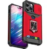 Stoßfeste Hybrid-PC-TPU-Rüstung, Autohalterung, Magnet-Verteidiger-Telefonhüllen für iPhone 15 Pro Max 14Max 14Pro 14/6.1 Kartentasche Fingerring-Abdeckung