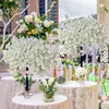 120 cm de haut fleurs de cerisier artificielles simulation d'arbre faux pêche souhaitant des arbres pour les centres de table de fête de mariage fournitures de décoration