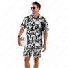 Mr.Wonder Novelty 3D Men's Horror Anime Manga Shirt Cool s Casual Button Down Beach Short Sleeve Hawaiian Tops 220322