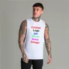 Po Name DIY Customized Mens Cotton Fitness Clothing Gym Stringer Tank Top Men Bodybuilding Vest Workout Sleeveless Shirt 220607