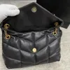 Designer tas zachte schapenvacht schoudertassen vrouwen loulou puffer echte lederen handtas crossbody tassen klassieke envelop tas ketting kruis ontwerper handtassen handtassen