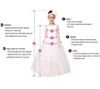 Vestidos de menina de flor de tule adorável e adorável para casamentos mangas de pescoço altas Trem 3D Floral Applique Communion Dress Girls Girls GOWNS