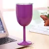 DHL 11 colori calice a doppia parete bicchiere da vino in acciaio inossidabile 304 con coperchi Thermos isolante tazza regalo creativo