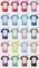Sublimation Blank bleached T-shirt heat press tranfer shirts 200G modal polyester Various colors multiple size