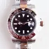 Pierścień ceramiczny ST9 STAL MENS ZE WATWOŚĆ DWY SZTOŚĆ EWITOSE Everose Root Beer Brown Automatyczne czarne szafir 40 mm Crystal Asia 2813 Ruchowe zegarki