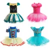 Robe pour enfants jupe de danse gaze robe de performance en coton pour enfants fille Tutu princesse vent