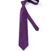 Cravates d'arc Dibangu pour hommes Purple Floral Paisley Cravate Business Formelle 100% Cravate de soie Pocket Square Set Mariage Party CravatBow