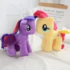 Hurtowe 6 projektów Plush Toys 25 cm jednorożca zwierząt Edycja Rainbow Pony As Diving Prezenty na prezent Bożego Narodzenia