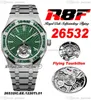 R8F V3 Flying Tourbillon A2950 Montre automatique pour homme 41 À remontage automatique 2653 Lunette émeraude extra fine Cadran vert Bracelet en acier inoxydable 2022 Super Edition Pureitme A1