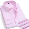 Camicie eleganti da uomo Camicia a maniche lunghe da uomo di alta qualità Slim Fit Business Office Camicetta da uomo bianca formale da lavoro