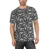 남자 티셔츠 2022 OEM 사용자 정의 디자인 페이 즐리 반의 패턴 인쇄 캐주얼 해변 착용 라운드 넥 티셔츠 대량 남성 티셔츠
