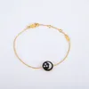 Den nya Sun Moon Star Necklace Lucky Pendant Jewelry Adops Mother of Pearl Sterling Silver Tjocklek 18K Guld Högkvalitativ halsla2518