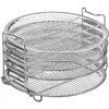 Baking Dishes & Pans Fryer Accessories 5 Tier Grill for Ninja Foodi Dehydration Rack Dried Fruit Stainless Steel Stand Accessorieses W220425