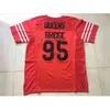 CeoC202 Stitched Prodigy 95 Hennessy Queens Bridge Movie Football Jersey Red Double Sewn Football Jerseys Double Stitched Name and Number