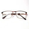 ファッションサングラスフレームチタンビジネスメンズメガネフレーム超軽量ハーフスクエア光学処方眼鏡Fashion Fors22