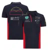 F1 Polo Shirts Formula 1 팀 작업 의류 빠른 건조 재료 팬 모델은 크기를 높이기 위해 사용자 정의 할 수 있습니다.