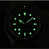 손목 시계 San Martin Men Diver 시계 38mm 청동 남성 자동 시계 기계식 손목 시계 사파이어 다이빙 200m 방수 C3 Luminous