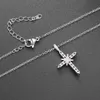 12 pezzi semplice collana con ciondolo a forma di croce di Gesù per regalo di gioielli per la festa nuziale della ragazza delle donne