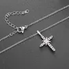 12st Simple Jesus Cross Pendant Halsband för Women Girl Wedding Party Smycken Gift