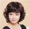 Yihan Short Wavy Bobo Synthetic Wig와 Bangs Nautral Color Ombre Bug Cosplay Highlight girls girls lolita 귀여운 220622