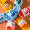 Slippers for Kids Dinossaur Animal Prite Slippers Slippers Banheiro Slides Indoor Slides Anti-deslizamento Cute Sandal Children Flip Flip G22050523