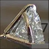 Boucles d'oreilles bijoux accessoires de luxe femme 678Mm rond laboratoire diamant réel 925 Sterling Sier pour les femmes petite vis goutte Delive6734706