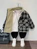 幼児男の子格子縞Sherpa Lined Jacket Sher