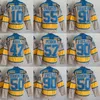 91 Vladimir Tarasenko Trikot 10 Brayden Schenn 50 Binnington 55 Colton Parayko 25 Kyrou Ryan O'Reilly Torey Krug Hockey Trikots Winter Classic Blau Rot Weiß