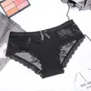 Low Rise See Through Women Lace Bow Panties Lady Underwear Brief Sexy Lingerie Underwear Clothing