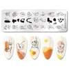 NICOLE DIARY papillon ongles estampage plaques abstrait personnes visage Image timbre modèles français ongles fleur lignes transfert pochoir