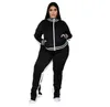 Survêtements grande taille vêtements d'automne pour femmes ensembles de sport dames manteau pantalon costumes 2 tenues deux pièces