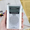 BC-R60 Pocket Portable Radio Telestenna Mini Am FM Dual Band Radio World World مع SPEAKER 3.5 مم مقبس أذن