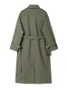 Toppies printemps coupe-vent Long Trench Coat femmes Double boutonnage mince Trench manteau femme Outwear mode 220804