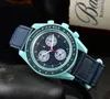 2023 Wysokiej jakości mężczyźni luksusowe zegarek sześć szwów Wszystkie tarcze działają automatyczny kwarcowy zegarek męski zegarek europejski chronograf chronograph zegar mody Planet Series
