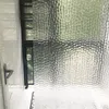 Cortina de chuveiro de banheiro 3D de banheiro à prova d'água, cortina de banheiro transparente com ganchos espessos de banho de banho largo largo 220517