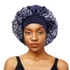 Damer Elastic Wide Brim Floral Nightcap Dusch Cap Fashion Print Turban Bonnet For Women Headwrap Turbante Mujer Hat