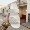 High-quality luxury sandal flat-bottom home hotel triangle hook and loop lady deerskin soft bottom colorful black and white canvas rubber walking casual slippers