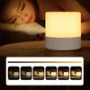 Night Lights Touching Control Bedside Light Dimmable LED Table Lamp USB Rechargeable Warm White & RGB For Bedroom OfficeNight