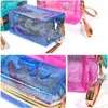 Waterproof Cosmetic Bags Transparent PVC Travel Makeup Handbag Cute Portable Cosmetic Case Toiletry Pouch for Women Girls