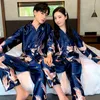 Luxury Pajama Satin Pajamas Sets Couple Sleepwear Set Pijama Lover Night Suit Male Female Casual Home Clothing Youth Wear 220426