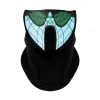 Wire Led Luminous Flashing Face Mask Party s Light Up Dance Halloween Cos Easter Rave Costume